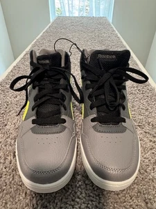 Reebok Sneaker Gray Lime Green Boy AR30109Y-NBK - Picture 1 of 10