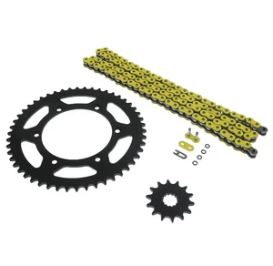 Cadena y piñón de junta tórica amarilla para Yamaha 1999 YZ400F, 01-02 WR426F 14/50 114 L - Imagen 1 de 4
