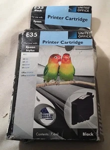 Epsom Stylus Druckerpatrone E35 schwarz United Office Neu Kartonschaden - Bild 1 von 5