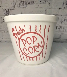 Cordon Bleu BIA International Popcorn Bowl Large "That's All Folks" White Vintg - Picture 1 of 7