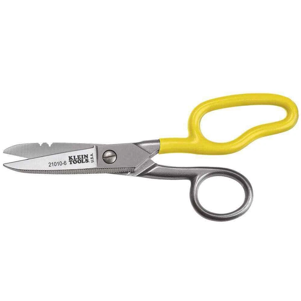 Klein Tools 21010-6-SEN Scissors: Designed for Telecom & Electrical Applications - Image 1 of 1