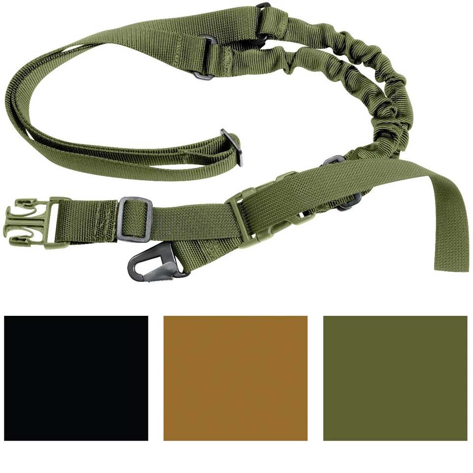 1 Point Tactical Sling Strap Bungee Quick Release Buckle Shotgun Rifle Gun - Image 1 of 2