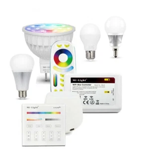 6W 9W 12W RGB CCT Led Bulb light MR16 GU10 E27 E14 Dimmable 2.4g RF WIFI milight - Picture 1 of 85