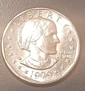 1979-D Susan B Anthony Dollar US Münze zirkuliert (#4) - Bild 1 von 2