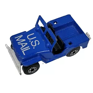 Vintage 1976 Lesney Matchbox SLEET-N-SNOW US Mail Jeep England 70s Toy Car - Picture 1 of 8