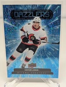 Viktor Lodin 2022-23 Upper Deck Series 2 Dazzlers Blue #DZ-91 RC Ottawa Senators - Bild 1 von 2