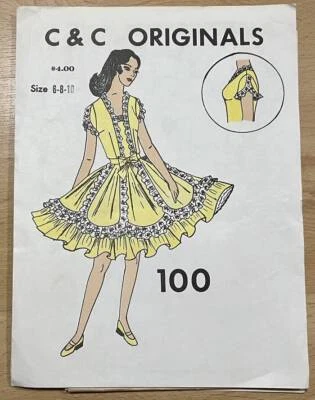 C & C Originals Sewing Pattern #100 SQUARE DANCE DRESS 6, 8, 10 Tulip Sleeves - Image 1 of 2