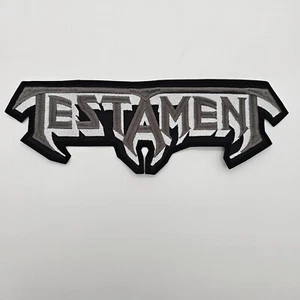 ÉCUSSON DOS BRODÉ LOGO FORME GRISE TESTAMENT - Photo 1/1