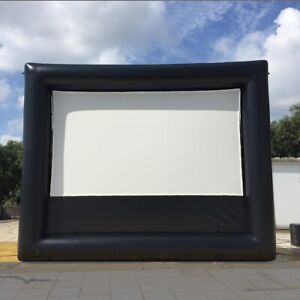 AirAds 16x9ft Inflatable Movie Screen Lycra Wrinkle Free Seamless Home Cinema