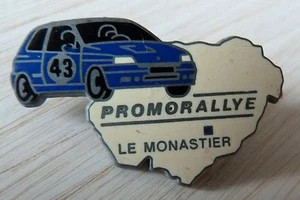 PIN'S RALLYE RENAULT CLIO 16 S PROMORALLYE LE MONASTIER ZAMAC BERAUDY - Foto 1 di 1