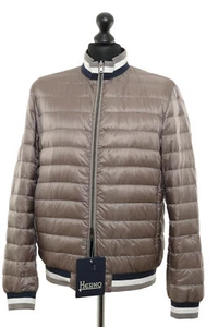 HERNO Herren Wendejacke Daunenjacke 52 grau blau dunkelblau kurz leicht NEU - Bild 1 von 5