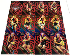 2018 SELECT AFL LEGACY HOLOGRAPHIC PARALLEL CARD FULL TEAM SET(12)-ESSENDON