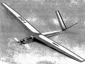 Sirene C-30 Edelweiss 100 Zoll Segelflugzeug, Segelflugzeug, RC Flugzeug gedruckte Pläne - Bild 1 von 3