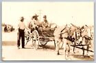 RPPC Mule Team Wagon Cowboys Tombstone AZ C1930s Postcard R17