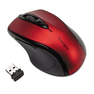 Kensington 72422 ProFit Mid-Size Wireless Mouse 2.4 Ghz Frequency - Ruby Red New - Picture 1 of 4