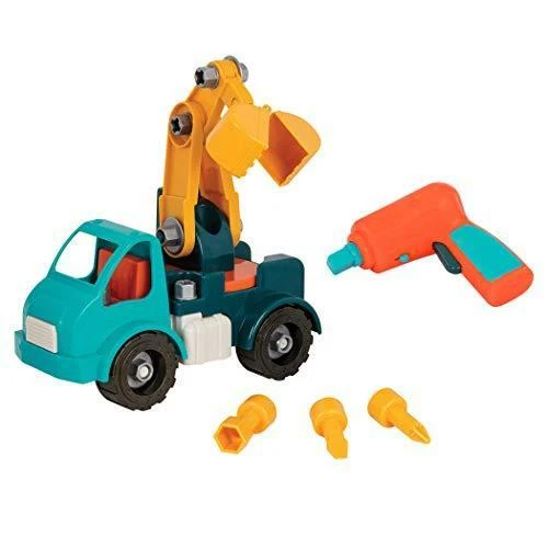 Battat – Take-apart Crane Truck Toy Vehicle Assembly Playset With