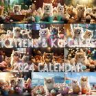 Paper 2024 Cake Cat Calendar New Year's Gifts Home Decoration  Desk Decoration