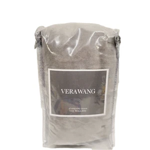 Vera Wang Velvet Gray Soft Cotton Standard Sham Pillow Case 21 x 28 - Picture 1 of 4