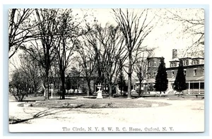 Tarjeta postal The Circle NYS WRC Women Relief Corps Home Oxford NY RPPC E11 - Imagen 1 de 2