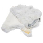 SLC Genuine White Rabbit Pelt for Dcor & Crafts Single Genuine Fur Hide