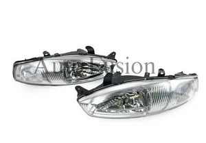 Headlights Left & Right (Pair) For Mitsubishi Lancer Mirage Ce Coupe 1998-2003 - Picture 1 of 5
