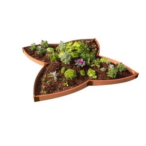 Frame It All Raised Garden Bed 120"X120"X5.5" Outdoor Modular Composite Brown - Picture 1 of 4