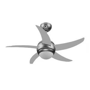 Ventilatore A Da Soffitto Cromo Con Telecomando E Punto Luce 130 Cm Lampadario - Foto 1 di 1