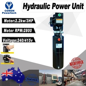3PH 12L Vertical Hydraulic Power Unit Auto Hydraulic Pump Vehicle Car Hoist Lift - Picture 1 of 10