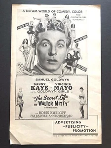 The Secret Life of Walter Mitty Pressbook (1947) - 4 Pages - 11" x 17" EX - Picture 1 of 3