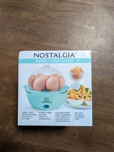 Nostalgia My Mini 7- Egg Cooker (TEAL) Egg Separator Tool ,Perfect Eggs, NEW - Picture 1 of 6