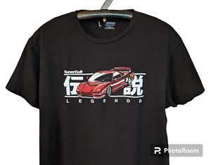 Tuner Cult Legends Shirt Short Sleeve Acura NSX Asian Script Sz. LARGE Black Red