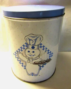 The Pillsbury Company 7 1/2" Metal Canister 1988 Doughboy Collectible - Picture 1 of 4
