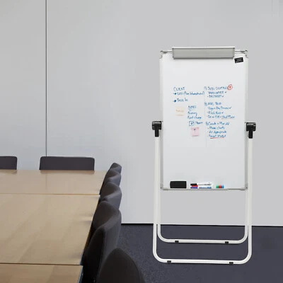 White Board Whiteboard with Stand Magnetic Dry Erase Board Double Sided - Image 1 of 4