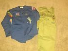 Vintage Cub Scout Blue Uniform Shirt With Patches + More Lot