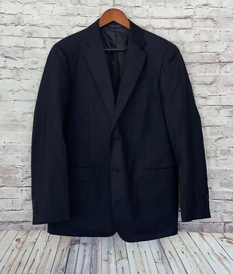 NEW Armani Collezioni G-Line Two Button Pinstripe Blazer - Navy Blue - 40R - Изображение 1 из 4