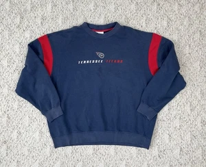 Vintage Y2K Gr. Large Herren NFL sehr guter Zustand Imagewear Tennessee Titans Rundhalsausschnitt blau - Bild 1 von 8