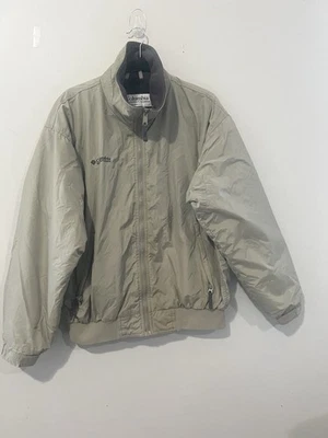 Chaqueta de Colección Columbia Abrigo Rígido Tostado Crema Forrada de Vellón Exterior Para Hombres M Foto 1 de 4
