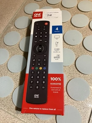 One For All Contour Universal 4 in 1 Remote Control  New Never Opened Free Post - Image 1 of 3
