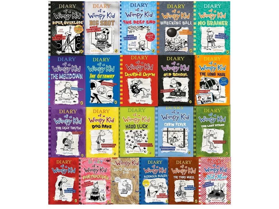 Diary of a Wimpy Kid Series 21 Books Collection Set by Jeff Kinney (No Br | TODO - Image 1 of 1