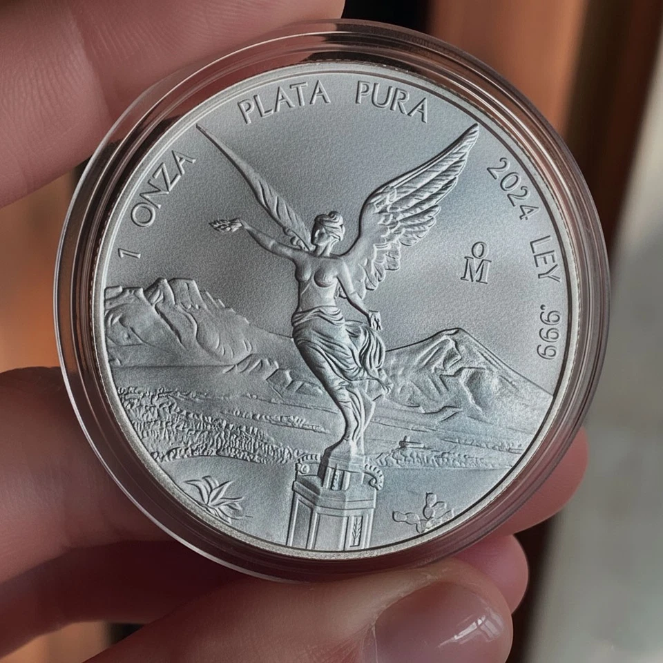 MESSICO 1 ONCIA OZ 2024 LIBERTAD ARGENTO SILVER PURO 999 LUSTRO GEM BU - Immagine 1 di 4