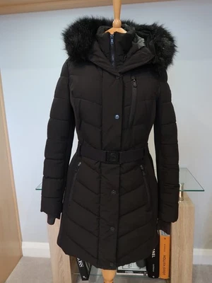 MICHAEL KORS ABRIGO DE BUCEO ACOLCHADO CHAQUETA ACOLCHADA MEDIANO DESMONTABLE RIBETE DE PIEL SINTÉTICA Foto 1 de 4