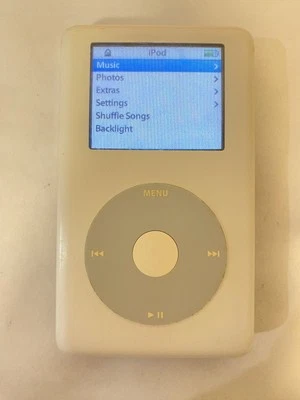 Apple iPod Photo classic 4th Generation White (20 GB) Works Great - Image 1 of 4