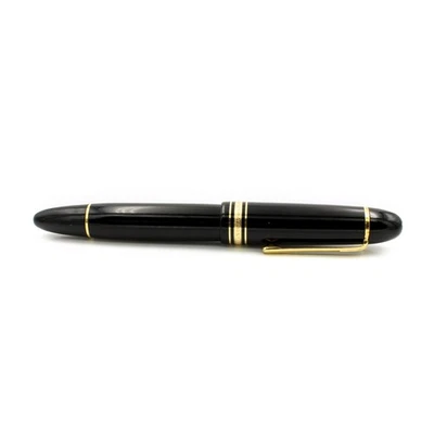Pluma Estilográfica Montblanc Meisterstuck 149 Oro 14k Plumín Resina Negra #M1202-5 Foto 1 de 4