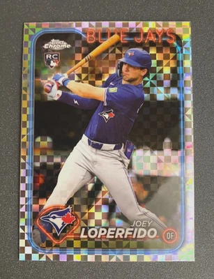 2024 Topps Chrome Update Series X-Fractor Joey Loperfido Rookie RC #USC195 - Image 1 of 2