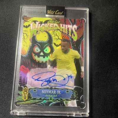 Neymar Jr. TRUE 1/1 Wicked Hits Auto- Wildcard Haunted Hits - Image 1 of 2