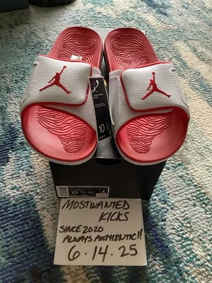 DS 2022 Nike Air Jordan Hydro Retro 3 Blanco Cemento Rojo Fuego Gris Hombre’s Talla 10 Foto 1 de 4