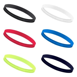 6 PCS Sweatbands Yoga Running Fitness Sports Non-Slip Silicone Stretch Headband - Picture 1 of 4