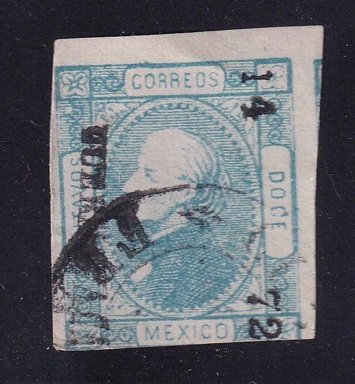 udn70 墨西哥 1872 Cuernavaca imperforate 14-72 Sc#94 Mc#76 — 第 1/1 张图片