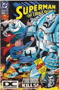 Action Comics #694 1994 Superman Battles Cauldron DCU DC Universum Logo Variante - Bild 1 von 2