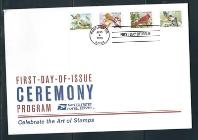 US SC # 5126-5129 Songbirds FDC  Ceremony program . USPS - Image 1 of 2